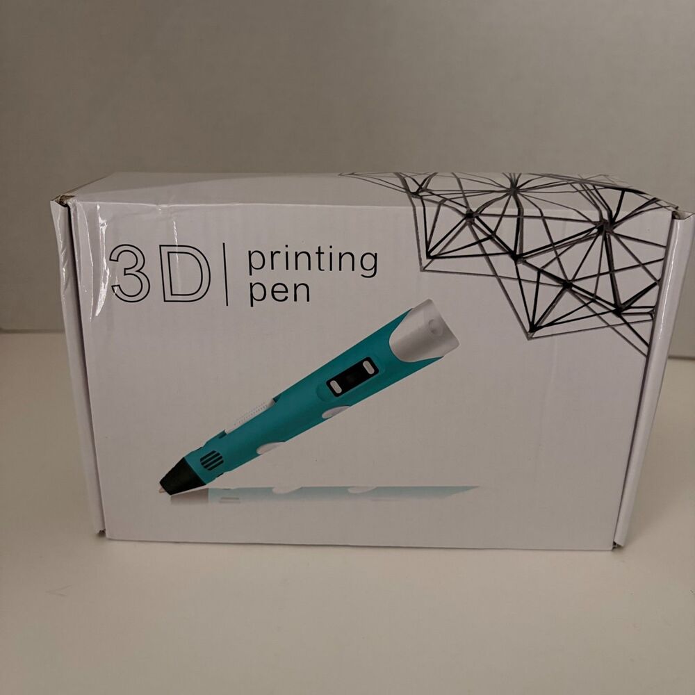 3D Printing Pen-Purple Open Box w/digital display & manual